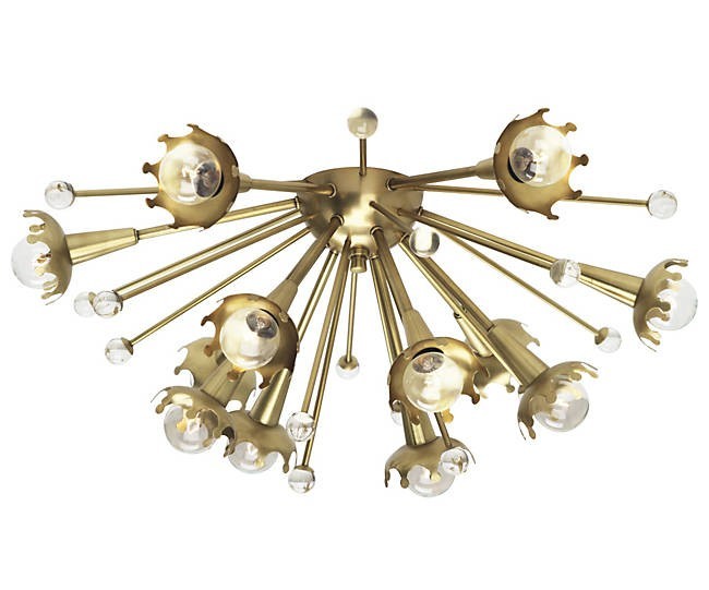 midcentury lighting sputnik flushmount wall sconce from Lumens