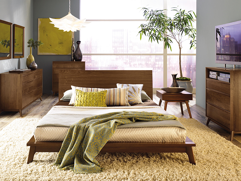 catalina bed walnut by Copeland Furniture