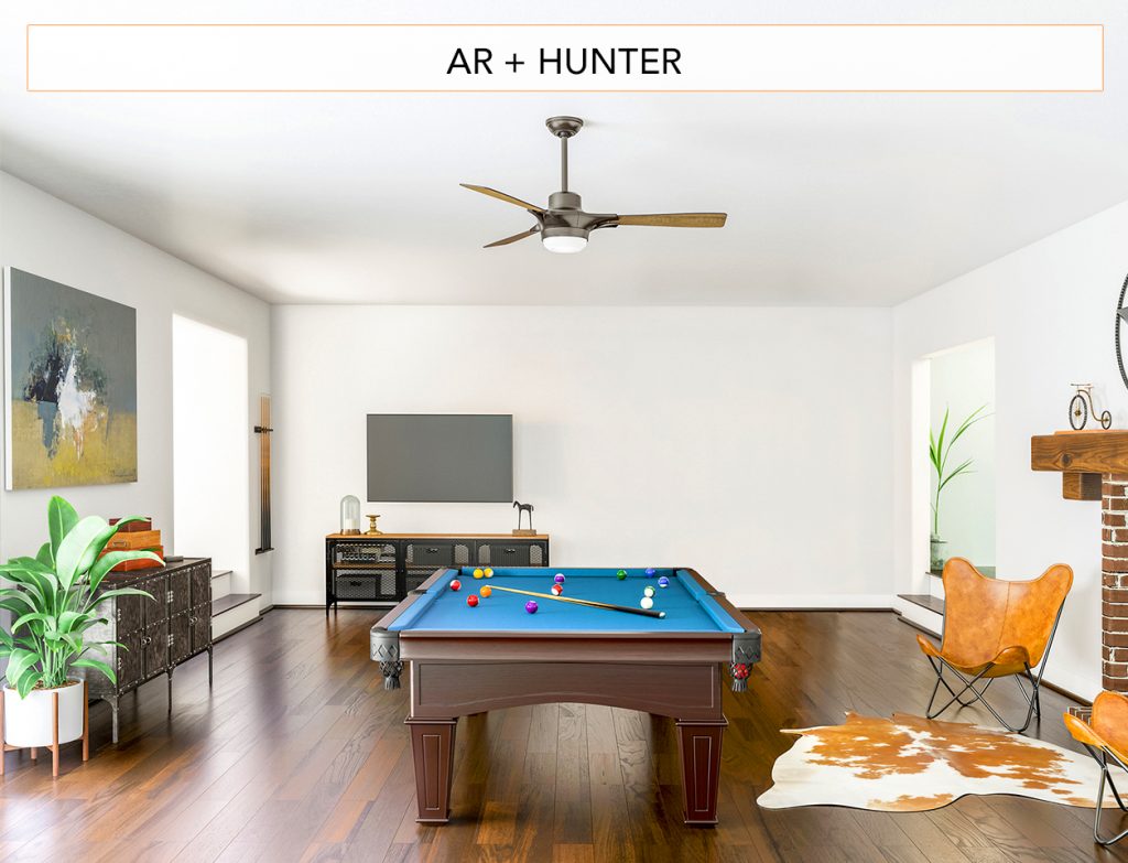 Atomic Ranch + Hunter: Sleek, midcentury-inspired ceiling fans open up design possibilities where you least expect it.