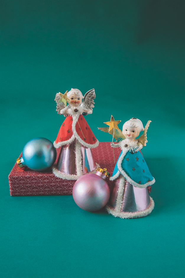 Details about   ONE Vintage Angel Christmas Ornament Crepe Paper Taiwan Republic Of China 1960's 
