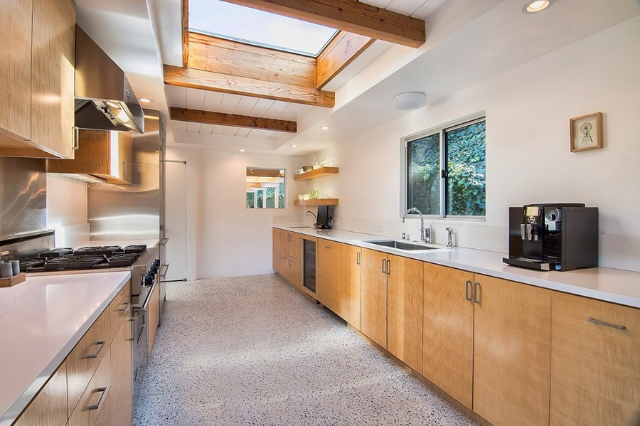 the kitchen of the Los Angeles residence of Ellen Page