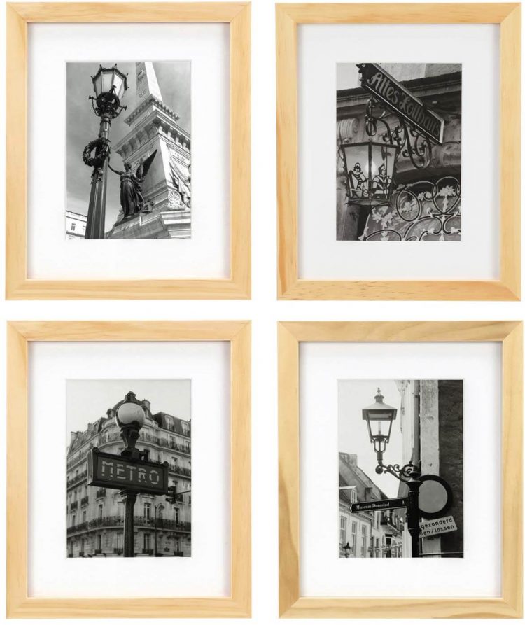 Four living room and entertaining wooden frames.