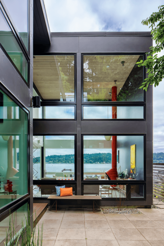 This Secluded Glass Box Lake House Has Stunning Views Atomic Ranch