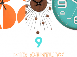 Mid century clocks to add modern style