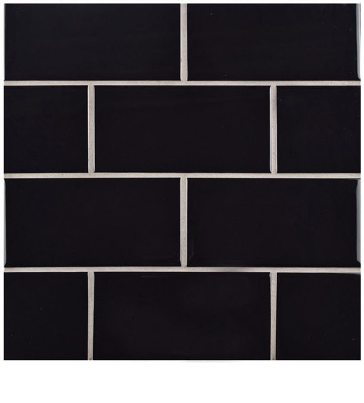Black subway tiles for all mid century kitchens.