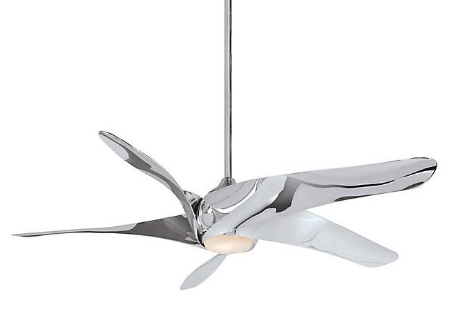 7 Modern Ceiling Fans Sure To You Away, Chrome Ceiling Fans