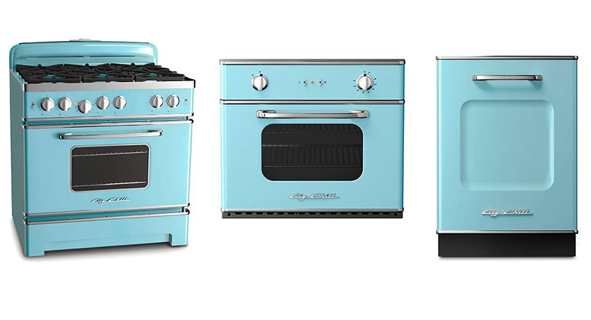 Big Chill Appliances in Shades of Light Blue