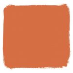 A shade of orange paint found on many Palm Springs' doors.