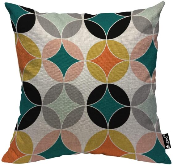 Image showcasing 6 Mid Century Modern Throw Pillows From Amazon - Atomic Ranch