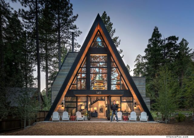 Picture of Phoenix Rising: A Modern Lake Tahoe A-Frame Structure - Atomic Ranch