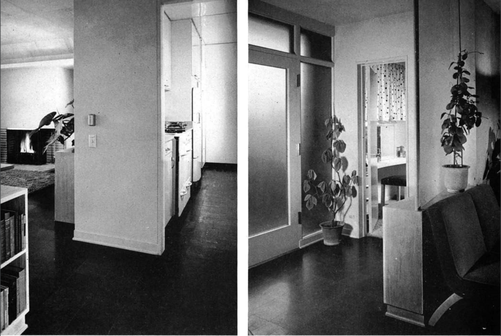 Case Study House #11 circulation route