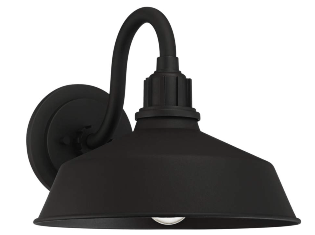 Black modern sconce for your outdoor conversation space