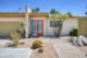 1947 Palm Springs exterior with a stacked stone architectural feature