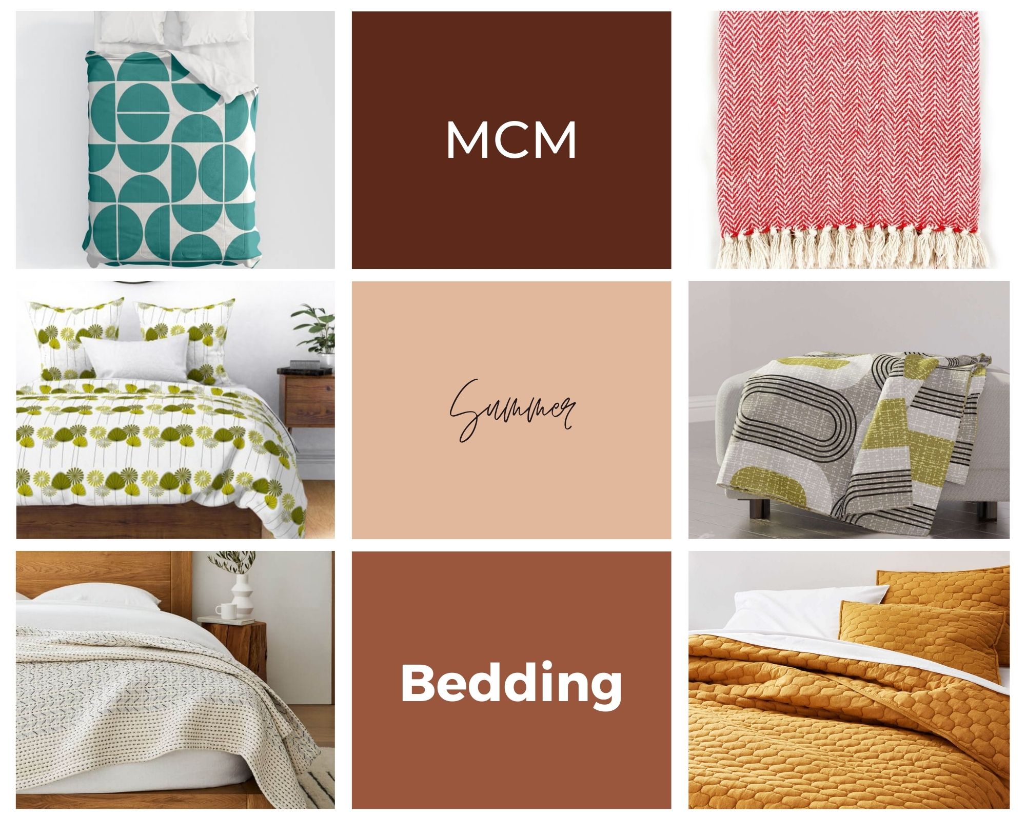 MCM Summer Bedding: Colorful Comforters and Throws - Home