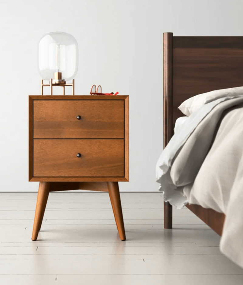 MCMInspired Small Space Nightstands Atomic Ranch
