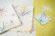 Pastel star tea towel and coasters