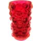 Blenko red textured vase