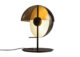 round Theia mid century modern style table lamp