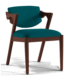 morgan turquoise dining chair