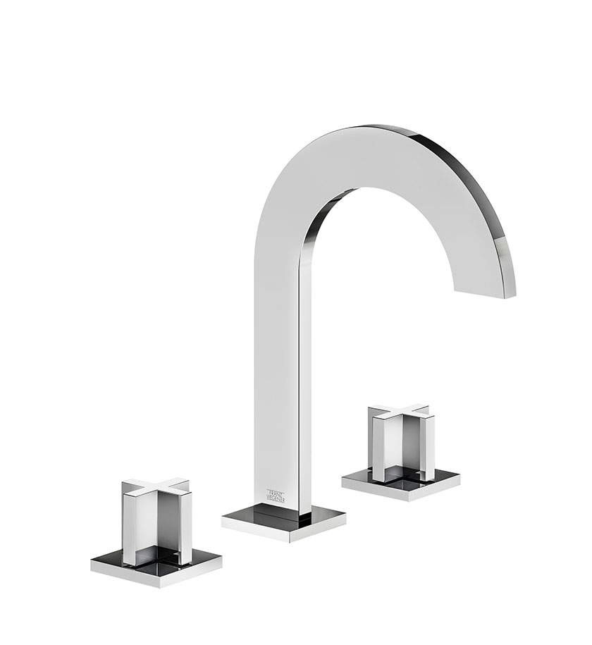 Edge Cross widespread lavatory faucet