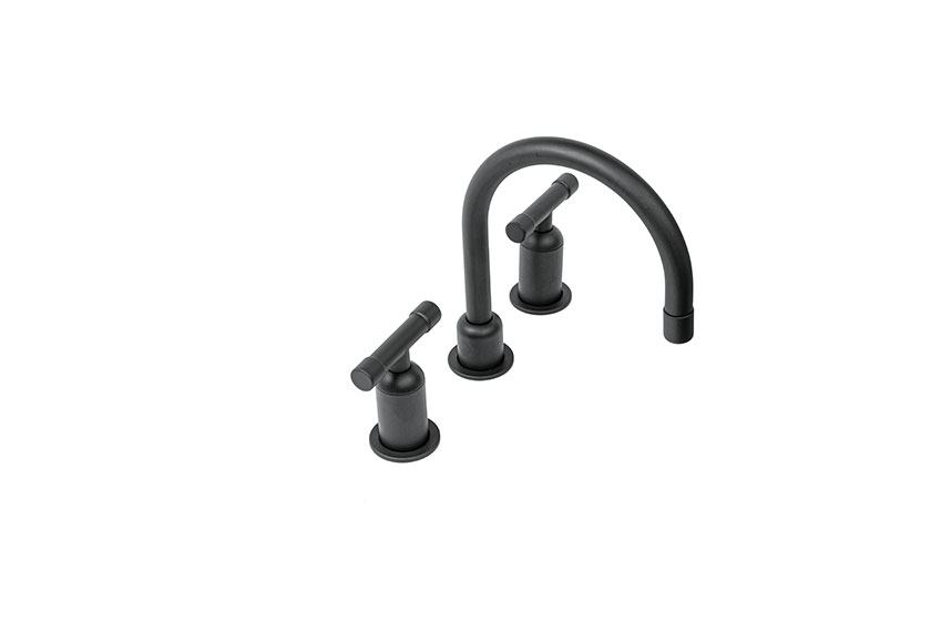 black gooseneck spout faucet
