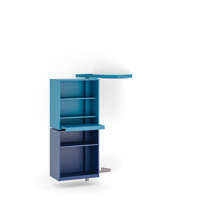 Blue Giralot mini storage unit