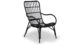 Medan Graphite outdoor lounge chair