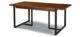 Walnut extendable 8-person rectangular dining table