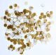 gold and white compostable confetti