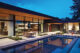 exterior with pool rebuilt Eichler in San Mateo