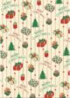 retro style Christmas wrapping paper