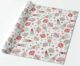 retro chic Christmas wrapping paper vintage pastel color scheme