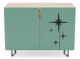 Atomic age retro starburst credenza