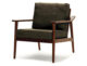 Scandinavian lounge chair in ash brown