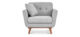 Hans armchair in light gray