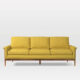 Leon three-seater sofa in dijon