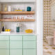 Project House Austin butler's pantry mint green cabinets