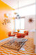 Danielle Nagel Krisel home orange and yellow dining room