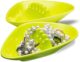 Two avocado green trinket trays