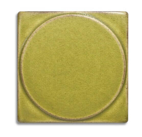 Pear-colored tile with circle design