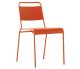 Lucinda terracotta outdoor patio stacking chair
