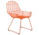 Orange farmhouse lounge chair