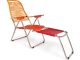 Red and orange spaghetti outdoor lounge chair