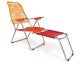 Red and orange spaghetti outdoor lounge chair