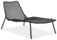 Black Soleil chaise lounge chair