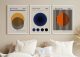 Bauhaus 1919 wall art set of 3 prints