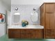 Project House Austin master bathroom floating cabinet