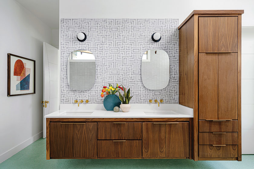 mid century modern bathroom fixtures