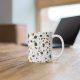 Coffee mug with a terrazzo pattern