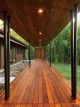 freestanding covered wood porch